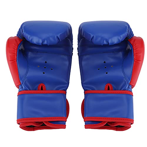 Boxhandschuhe, Training, Sparring- für Jungen und Mädchen, Professionelles PU-Leder, Atmungsaktives Design (Blue) von NIZUUONE