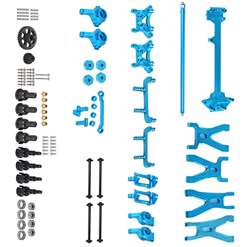 NIZUUONE RC-Auto-Ersatzteilset, RC-Stoßdämpfer, RC-Auto-Schwingarm, Leichte RC-Zentralantriebswelle, Lenkgestänge, Schwingarm, Passend für RC-Auto-Ersatzzubehör, Lenkbecher, von NIZUUONE