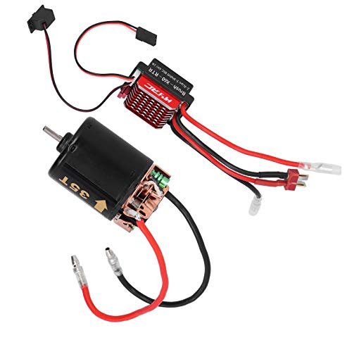 NIZUUONE RC Brushed Motor ESC 1 10 RC Motor ESC High Torsion für RC Car Model (35T) von NIZUUONE