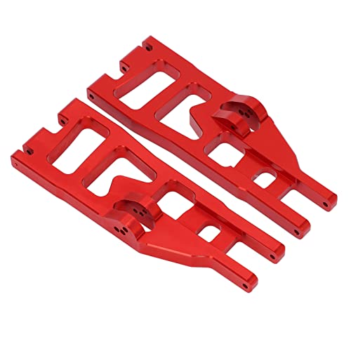 NIZUUONE RC Vordere Untere Schwinge aus Aluminiumlegierung, CNC-Bearbeitung, Leichte Aufhängungsarm-Upgrade-Teile für REDCAT 1 6 Shredder RC Truck (Rot) von NIZUUONE