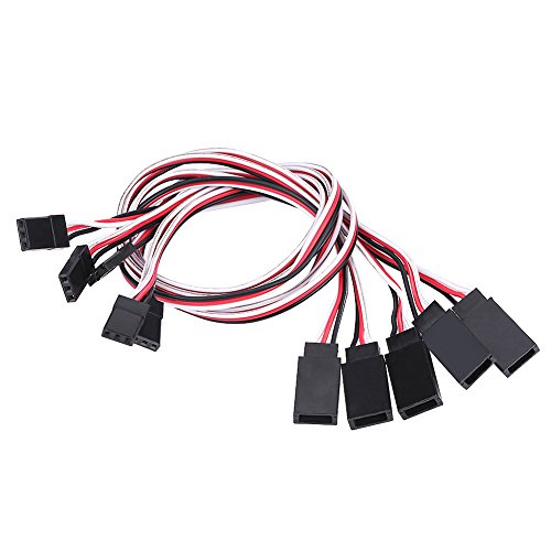 NIZUUONE Servokabel, 5pcs Set Silicon Servo -Verlängerungskabel Kernkabel -Kabel -Kabel -RC -Zubehör für JR/Futaba von NIZUUONE