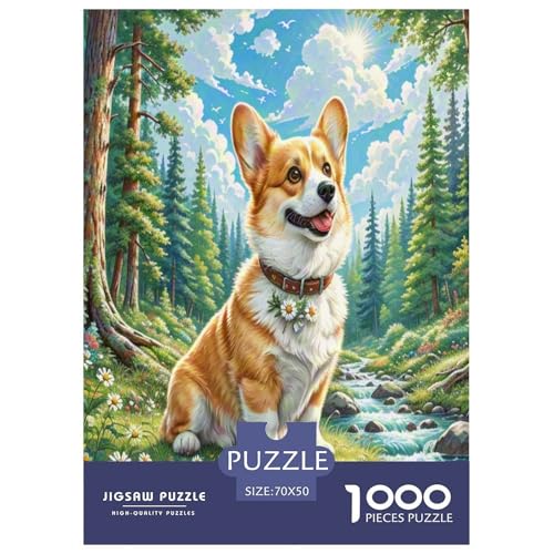 Corgi Puzzle 1000-teilige Schwer Puzzle Spielzeug Pädagogisches Spiel Impossible Herausforderungsspielzeug Für Erwachsene Und Kinder in Bewährter 70x50cm/1000pcs Corgi Puzzle 1000-teilige Schwer Puzzle Spielzeug Pädagogisches Spiel Impossible Herausforderungsspielzeug Für Erwachsene Und Kinder in Bewährter 70x50cm/1000pcs von NJOFERDIN
