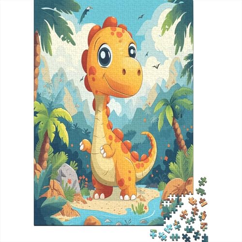 Dinosaurier 1000 Teile,Impossible Puzzle,GesKükenlichkeitsspiel Für Die Ganze Familie, Erwachsenen Puzzlespiel Puzzel 1000pcs (75x50cm) von NJOFERDIN