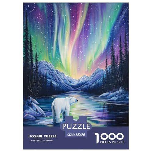 Eisbär Puzzle 1000-teilige Schwer Puzzle Spielzeug Pädagogisches Spiel Impossible Herausforderungsspielzeug Für Erwachsene Kinder 38x26cm/1000pcs Eisbär Puzzle 1000-teilige Schwer Puzzle Spielzeug Pädagogisches Spiel Impossible Herausforderungsspielzeug Für Erwachsene Kinder 38x26cm/1000pcs von NJOFERDIN