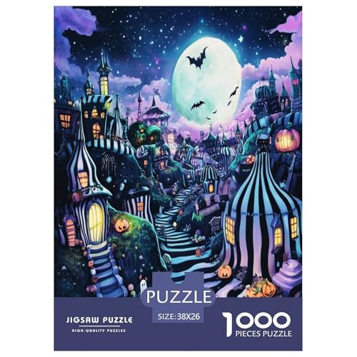 Halloween Dorf Puzzle 1000 Teile Schwer Puzzle Spielzeug Pädagogisches Spiel Impossible Herausforderungsspielzeug Für Erwachsene Kinder 38x26cm/1000pcs Halloween Dorf Puzzle 1000 Teile Schwer Puzzle Spielzeug Pädagogisches Spiel Impossible Herausforderungsspielzeug Für Erwachsene Kinder 38x26cm/1000pcs von NJOFERDIN
