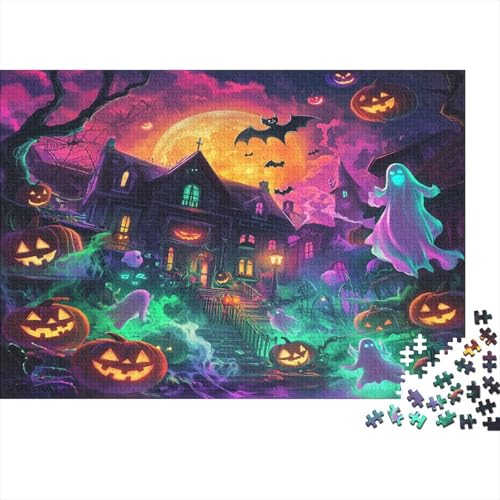 Halloween Village Puzzle 1000 Teile Erwachsene, Puzzlespiel Jigsaw Puzzles Erwachsenen Puzzlespiel Puzzel 1000pcs (75x50cm) von NJOFERDIN