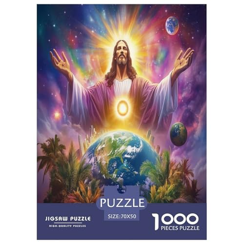 Jesus Puzzle 1000-teilige Schwer Puzzle Spielzeug Pädagogisches Spiel Impossible Herausforderungsspielzeug Für Erwachsene Kinder 70x50cm/1000pcs Jesus Puzzle 1000-teilige Schwer Puzzle Spielzeug Pädagogisches Spiel Impossible Herausforderungsspielzeug Für Erwachsene Kinder 70x50cm/1000pcs von NJOFERDIN