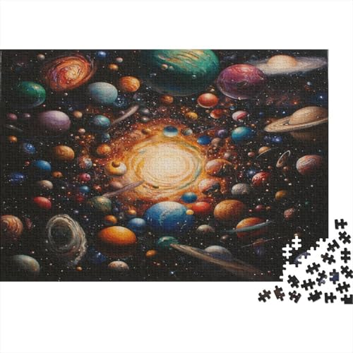 Kosmische Galaxie 1000 Teile Puzzle Für Erwachsene, Hochwertige Recycelbare MateriAußerirdische Und Druck Puzzlespiel, Familienspiel, Geschenk Für Liebhaber Oder Freunde Puzzel 1000pcs (75x50cm) von NJOFERDIN