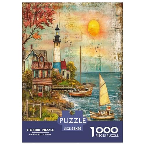 Küstenleuchtturm Puzzles 1000 Teile Schwer Puzzle Spielzeug Pädagogisches Spiel Impossible Herausforderungsspielzeug Für Erwachsene Kinder 38x26cm/1000pcs Küstenleuchtturm Puzzles 1000 Teile Schwer Puzzle Spielzeug Pädagogisches Spiel Impossible Herausforderungsspielzeug Für Erwachsene Kinder 38x26cm/1000pcs von NJOFERDIN