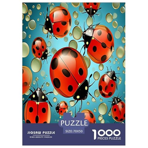 Ladybird Puzzle 1000-teilige Schwer Puzzle Spielzeug Pädagogisches Spiel Impossible Herausforderungsspielzeug Für Erwachsene Kinder 70x50cm/1000pcs Ladybird Puzzle 1000-teilige Schwer Puzzle Spielzeug Pädagogisches Spiel Impossible Herausforderungsspielzeug Für Erwachsene Kinder 70x50cm/1000pcs von NJOFERDIN