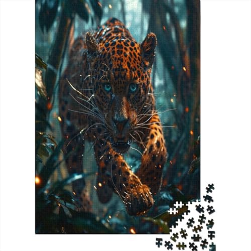 Leopard Puzzle 1000 Teile - Puzzle Für Erwachsene, Puzzle, Puzzlespiel Erwachsenen Puzzlespiel Puzzel 1000pcs (75x50cm) von NJOFERDIN