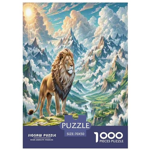Löwen Puzzles 1000 Teile Schwer Puzzle Spielzeug Pädagogisches Spiel Impossible Herausforderungsspielzeug Für Erwachsene Kinder 70x50cm/1000pcs Löwen Puzzles 1000 Teile Schwer Puzzle Spielzeug Pädagogisches Spiel Impossible Herausforderungsspielzeug Für Erwachsene Kinder 70x50cm/1000pcs von NJOFERDIN