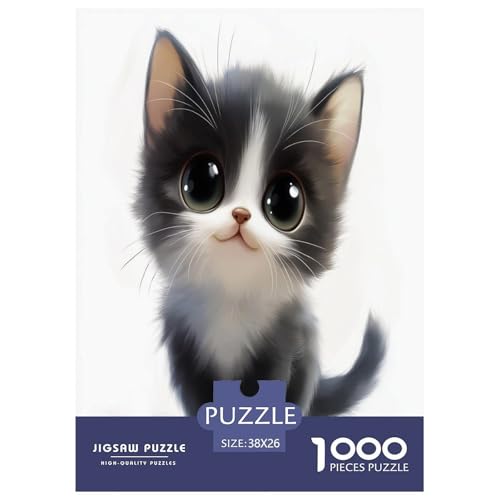 Niedliche Katze Puzzle 1000 Teile Schwer Puzzle Spielzeug Lernspiel Impossible Herausforderungsspielzeug Für Erwachsene Und Kinder Ab 12 Jahren 38x26cm/1000pcs Niedliche Katze Puzzle 1000 Teile Schwer Puzzle Spielzeug Lernspiel Impossible Herausforderungsspielzeug Für Erwachsene Und Kinder Ab 12 Jahren 38x26cm/1000pcs von NJOFERDIN