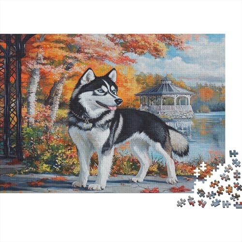 Sibirischer Husky Puzzle 1000 Teile Puzzles Für Erwachsene Klassische Puzzles 1000 Teile Erwachsene Puzzlespiel Erwachsene 1000 Teile Erwachsenen Puzzlespiel Puzzel 1000pcs (75x50cm) von NJOFERDIN