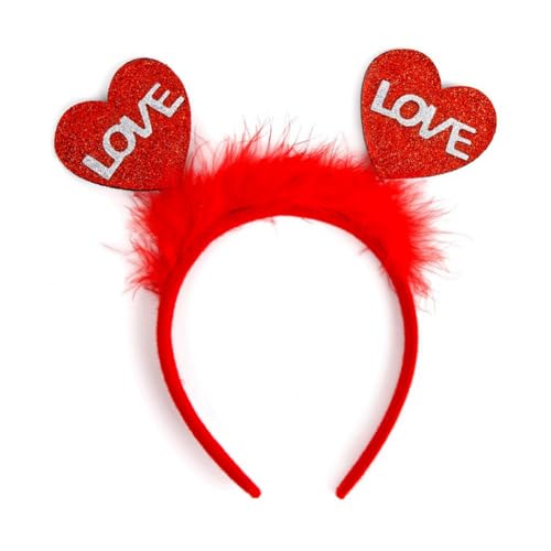 NKBSDKM Love Hoop Kunststoff Love Hoop Neues Valentinstag-Stirnband Hochzeit Tanzkleid Romantisches Foto-Stirnband Stil 10 von NKBSDKM