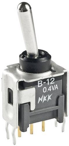 NKK Switches B18AH B18AH Kippschalter 28 V/DC 0.1A 1 x (Ein)/Aus/(Ein) tastend/0/tastend 1St. von NKK Switches