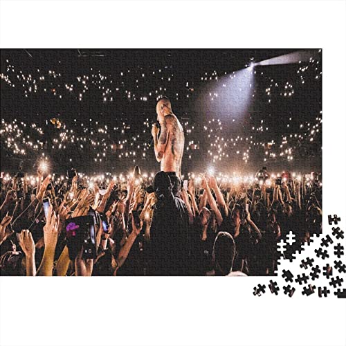 Linkin Park Puzzles 1000 Teile Für Erwachsene Kinder|Rock 'n' Roll Musik|1000 Teile Holzpuzzle Lernspiele Heimdekoration Puzzle 1000pcs (75x50cm) von NLBOL