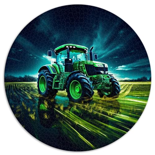 Puzzles 1000 Teile Teenager, Geschenke, Bauernhof-Traktor, Puzzle Erwachsene, Recyclingbrett, geeignet Erwachsene und Kinder über 12 Jahre, anspruchsvolles Spiel, 67 x 67 cm von NLEZIZ