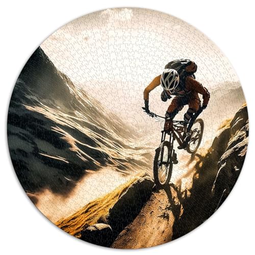 Puzzles für Erwachsene und Kinder, Mountainbike-Puzzle, 1000 Teile, hochwertiges, 100% recyceltes Brett für Erwachsene, Lernspiel, Herausforderungsspielzeug, 67,5 x 67,5 cm von NLEZIZ