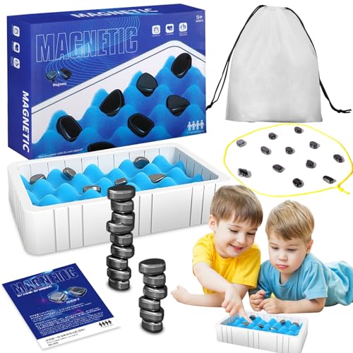 NLMWTI Magnetisches Schachspiel Set, Magnetisches schachspiel, Magnetspiel, Magnet Spiel, mit 20 Magnetischen Steinen, Festliches Strategie-Brettspiel von NLMWTI