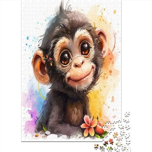 AFFE Puzzle 1000 Teile,Puzzle Für Erwachsene, Impossible Puzzle, GesKükenlichkeitsspiel Für Die Ganze Familie,Puzzle Legespiel- Erwachsenenpuzzle Puzzel 1000pcs (75x50cm) von NMOTARVIN