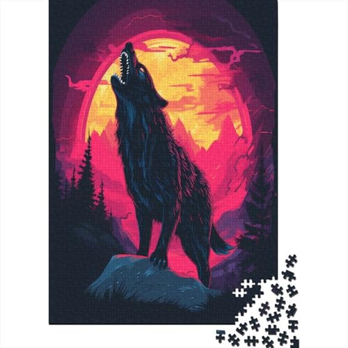 Wolf Puzzle 1000 Teile Puzzle Für Erwachsene Und Kinder Ab 14 Jahren Puzzel 1000pcs (75x50cm) von NMOTARVIN