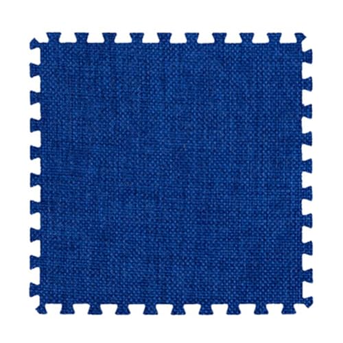 100 Stück Ineinander Greifende Fliesenmatten, 30 X 30 cm, Leicht Zu Reinigende Puzzle-Schaumstoff-Bodenmatten, Eva-Schaumstoff-Teppich for Bürobereichsteppiche(Dark Blue,1cm) von NMVAWIPT