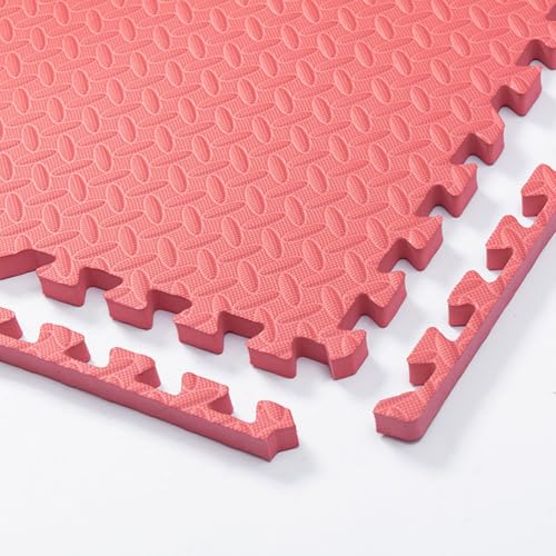 2.5 cm Dicke Schaumstoff-Bodenfliesen Mit Rand Für Kinderzimmer, Spielmatte, Weiche Schaumstoffmatten, Ineinander Greifende Puzzlematten, Schaumstoffteppich(Red,30PCS) von NMVAWIPT