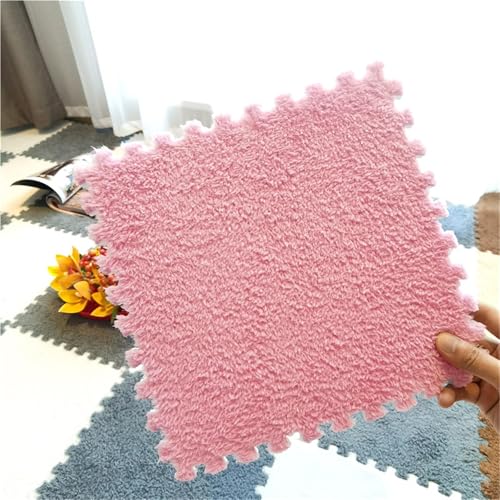 Interlocking Eva Foam Mats with Border, 30 * 30 * 1cm Puzzle Play Mats, Puzzle Rug, Baby Play Mat, Children's Eco Crawling Mat, Extra Thick Baby Foam Mat, Children's Rug(Light pink,24PCS) von NMVAWIPT