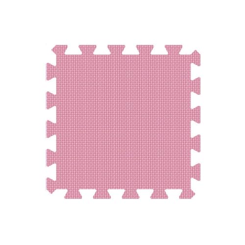 Weiche Eva -Schaummatten, Baby Kinder Spielen Matten -Puzzle -Matten, Flächen Teppichmatten, 30 X 30 X 1 cm Ineinandergreifender Schaumteppich(Pink,9PCS) von NMVAWIPT