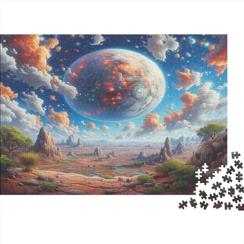 Blauer Planet Puzzle 1000 Teile,für Erwachsene, Impossible Puzzle,farbenfrohes Legespiel,GesKükenlichkeitsspiel Für Die Ganze Familie,Erwachsenenpuzzle Puzzel 1000pcs (75x50cm) von NNAWFJXG