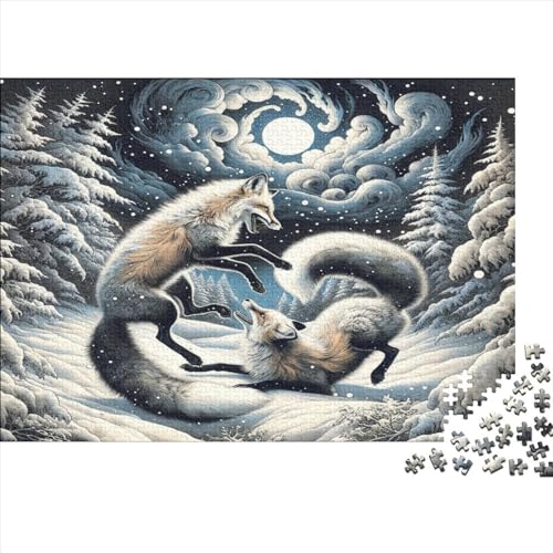 Fuchs Puzzle 1000 Teile Puzzles Für Erwachsene Lernspiel Herausforderungsspielzeug 1000-teilige Puzzlespiel Für Erwachsene Kinder Puzzel 1000pcs (75x50cm) von NNAWFJXG