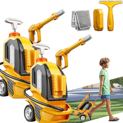 Kids Power Washer Toy, Toddler Pressure Washer, Kids Power Washer, Kids Clean Car Wash Toy Cleaning Set Car Washing Kit, Pretend Play Toy Gift for Ages (2pcs) von NNBWLMAEE