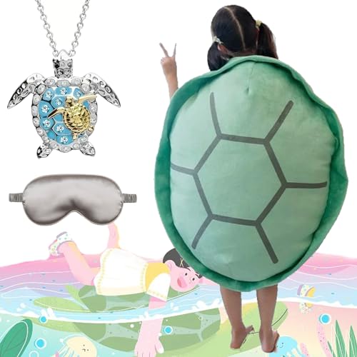 Multifunctional Giant Wearable Turtle Shell Pillow, 40in Creative Turtle Shell Pillow Adult, Weighted Turtle Shell Body Pillow, Big Mega Plush Stuffed Tortoise Shell Pillow Toy (23.6in Green) von NNBWLMAEE