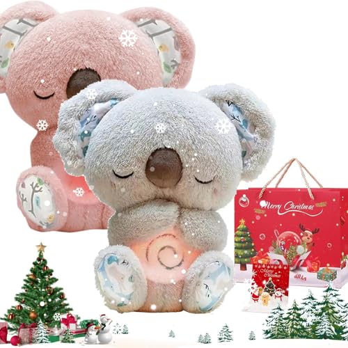 NNBWLMAEE Evora Relief Koala for Adults, Anxiety Relief Koala, The Relief Koala, The Relief Koala Anxiety, Anxiety Relief Bear with Sensory Details Music Lights & Rhythmic Breathing Motion (2Pcs) von NNBWLMAEE