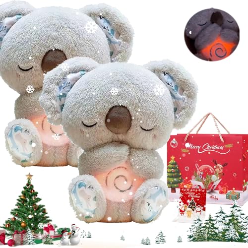 NNBWLMAEE Evora Relief Koala for Adults, Anxiety Relief Koala, The Relief Koala, The Relief Koala Anxiety, Anxiety Relief Bear with Sensory Details Music Lights & Rhythmic Breathing Motion (Grey-2) von NNBWLMAEE