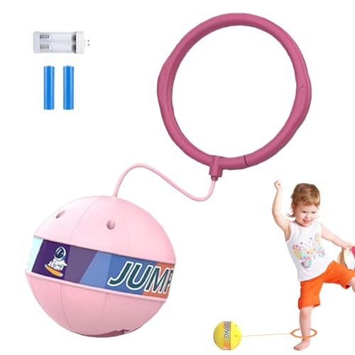 NNBWLMAEE Glowing Bouncing Ball, Sports Swing Ball, Ankle Skipping Toy with Bouncy Ball, Flashing Jump Ring Glowing Jumping Ball for Children & Adults Over 3 Years Old (C) von NNBWLMAEE