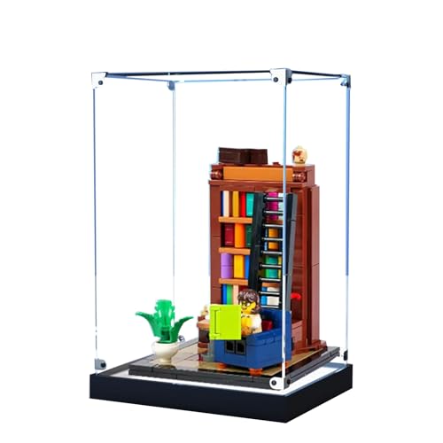 Acryl-Vitrine für Lego 40698 Ein Haus voller Bücher Modell, staubdichte Displaybox, Aufbewahrungsbox, transparente Box, Displaybox kompatibel mit Lego 40698 (nur Hülle, kein Modell) (Option 2) von NNIESSD