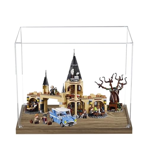 Acryl-Vitrine für Lego 75953 Hogwarts-Tor und Whomping Willow Modell, staubdichte Displaybox, transparente Box, Displaybox kompatibel mit Lego 75953 (nur Hülle, kein Modell) (3 mm) von NNIESSD