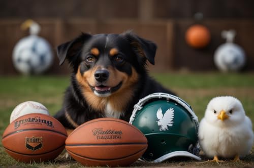 Erwachsenen Puzzle 1000 Teile Klassisches Puzzle Aus Holz Hunde Und Küken Und Rugby Das Entfesselt Kreativität Home Decor Artwork Kreative Spiele Sammlung Geschenke von NNNGTAOCER