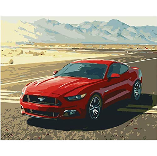 Puzzle 1000 Teile Pädagogisches Holzspielzeug Für Erwachsene Kinder Kinder Spiele 3D Diy Red Cool Ford Mustang Stillleben Hochzeit Dekoration Kunst Geschenk Wohnkultur Kunstwerk Collectibles Alter Ma von NNNGTAOCER