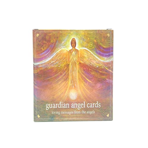 NNNYDJY Schutzengel-Karten, herzförmige englische Oracle-Karte, 46 Karten/Set, für Familie, Freunde, Party, Brettspiel, Spielkarten, Kindergeschenk Guardian Angel Cards von NNNYDJY