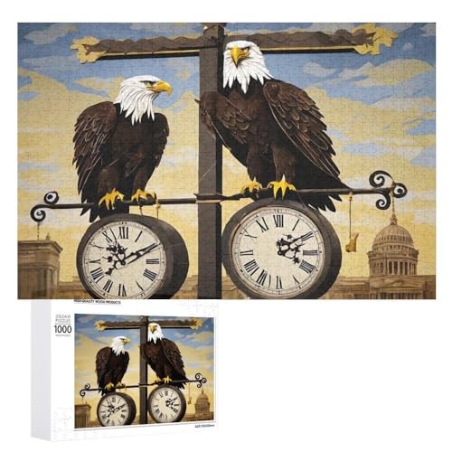 Adler Puzzle Für Erwachsene,Goldener Adler, 1000 Teile,Viking Puzzle Für Erwachsene, Für Erwachsene Und Kinder,Puzzles Geschenke (Puzzle 9,500pcs (52x38cm)) von NNSECC