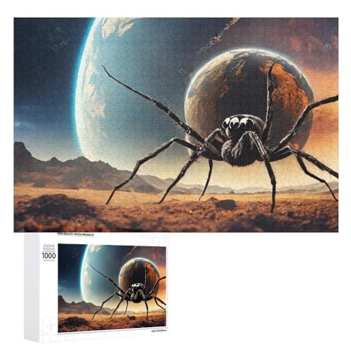 Spinne Puzzle Spinne Puzzle Für Erwachsene,1000-teiliges Puzzle,Für Die Ganze Familie Geschenke (Puzzle 1,1000pcs (75x50cm)) von NNSECC