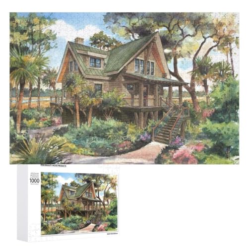 Strand-Shop Puzzles 1000 Teile Puzzle Strand Puzzle Für Erwachsene Kinder Kunst GemäLde RäTsel Fantasy Anspruchsvoll Schwierig Jigsaw Puzzle (Puzzle 4,500pcs (52x38cm)) von NNSECC