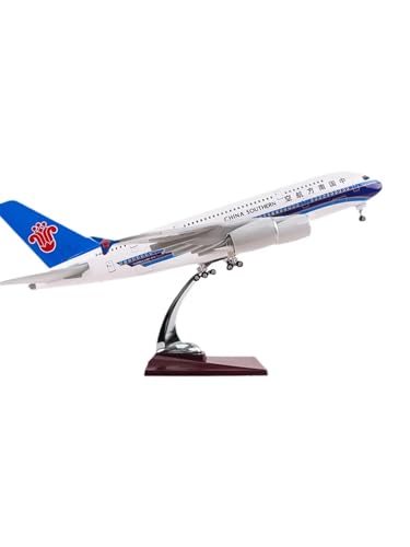 For 1/160 A380-46CM (mit Rädern Und Lichter) Zivilluftfahrt Passagierflugzeug Modell Handwerk Luftfahrt Modell Legierung Geformte Legierung Modell Business Souvenirs Sammlung Ornamente von NNYIMJ