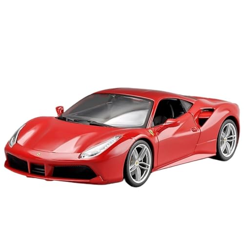 For 1/18 488 GTB Red Sportwagen Spritzguss Auto Modell Simulation Legierung Auto Modell Spielzeug Sammlung Ornamente von NNYIMJ