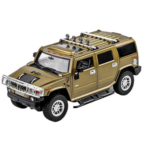 For 1/18 HUMER H2 Off-road SUV Legierung Modell Legierung Auto Modell Sound Und Licht Metall Spielzeug Auto Modell Sammlung Ornamente(Grün) von NNYIMJ