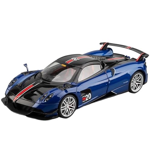 For 1/18 Huayra BC Supercar Legierung Modell Legierung Auto Modell Sound Und Licht Metall Spielzeug Auto Modell Sammlerstück Ornamente(Blue) von NNYIMJ