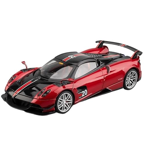 For 1/18 Huayra BC Supercar Legierung Modell Legierung Auto Modell Sound Und Licht Metall Spielzeug Auto Modell Sammlerstück Ornamente(Rot) von NNYIMJ